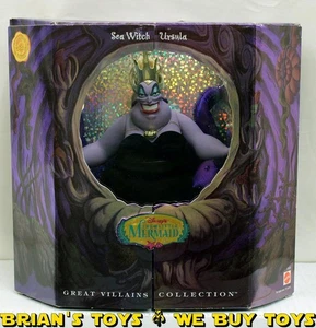 Mattel Disney Great Villains Collezione Sirenetta Strega del Mare Bambola Ursula Senza prezzo di riserva - Foto 1 di 8