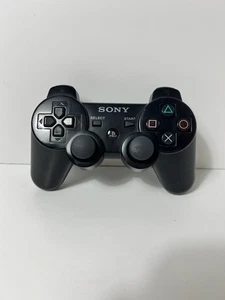 Authentic Sony Playstation 3 PS3 Genuine OEM Dualshock PS3 Black Controller  - Picture 1 of 5