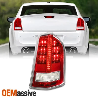 For 11-13 Chrysler 300 Base Limited LED Running Chrome Red Tail Light Passenger - Image 1 of 4