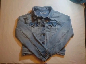 Cat and Jack Denim Jean Jacket with Sherpa Lining - Size Girls 6/6x shipped USA - Picture 1 of 6