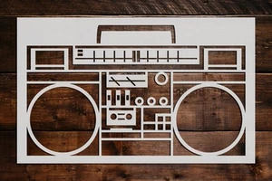 Radio Stencil - Art and Wall Stencil - Picture 1 of 1