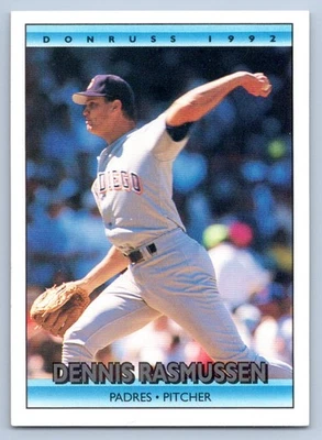 1992 Donruss Dennis Rasmussen #245b San Diego Padres - Image 1 of 2