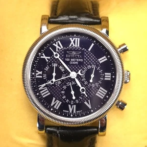 Invicta Men’s 2879 Coin Edge Quartz Watch Blue Dial 100M WR Day Date - Picture 1 of 20