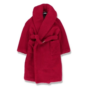 Casablanca roter Faux Lammfell Gürtel Morgenmantel | Größe S FW21 $ 1120 - Bild 1 von 7