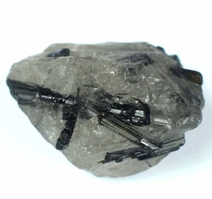 Natural Black Rutile Quartz 65.80 Ct Raw Gemstone Rough Protection Healing Offer - Picture 1 of 9