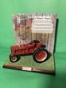 The Hamilton Collection Farmall: A Farmer's Prayer Hand-Painted Sculpture w COA - Picture 1 of 5