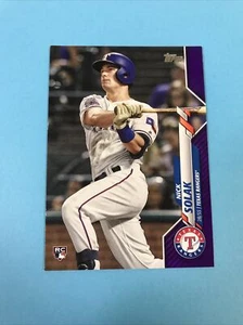 2020 Topps Series 1 Nick Solak RC Meijer Exclusive Purple SP #166 🔥🔥 Rookie - Picture 1 of 2