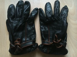 Demi Club Handschuhe Damen Schwarz-Braun mit Kaschmir/Echt Leder - Bild 1 von 5