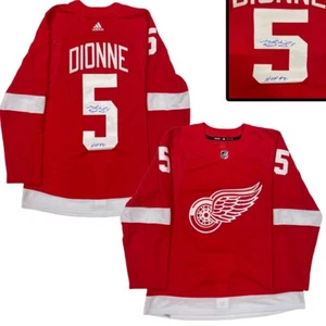 MARCEL DIONNE Signed Detroit Red Wings Red Adidas PRO Jersey - HOF 92 - Picture 1 of 2