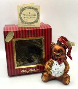 Waterford Holiday Heirlooms Ornament BABY'S 1ST CHRISTMAS 2010 #153755 - Picture 1 of 15
