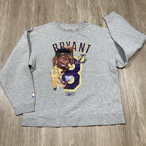 Vintage 90s 00s Kobe Bryant Sweater Small Frobe Los Angeles Lakers NBA Crewneck Cover