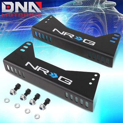 NRG INNOVATIONS PAIR RACING BUCKET SEAT STEEL SIDE MOUNTING BRACKETS RSC-100MB - Image 1 of 4