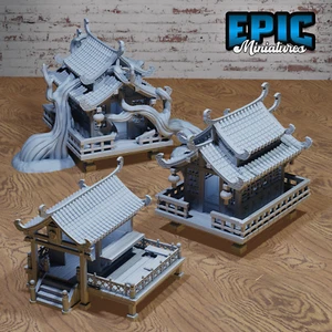 Village Houses | Legends of the East Collection | Epic Miniatures | D&D Tabletop - Picture 1 of 8