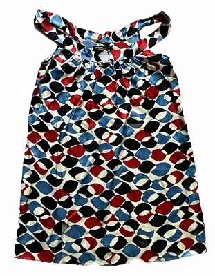 Vestido sin Mangas ABS Para Mujer S Geométrico Sedoso Fluido Patriótico Informal Boho Artístico Nuevo con Etiquetas Foto 1 de 4