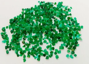 2X3 MM 100% Natural Untreated Zambian Green Emerald Rough Loose Gemstone Lot AV - Picture 1 of 4