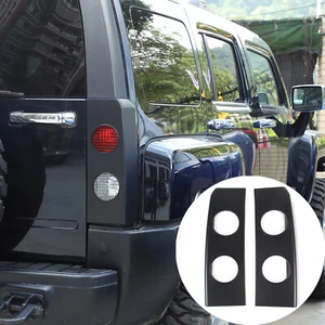 Cubierta de luz trasera de coche ABS negro mate ajuste Hummer H3 2005-2009 - Imagen 1 de 11