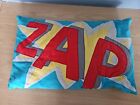 Sass and Belle Cushion 'Zap' Embroidered - Innard Included - 47cm x 30cm [L5]