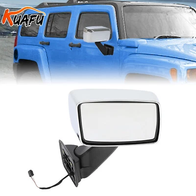 KUAFU Right Passenger Side View Silver Door Power Mirror Fit Hummer H3 H3T 06-10 - Image 1 of 4