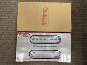 + Williams O Scale Burlington 4-Car 72 Ft Streamlined Passenger Set No. 43154 *S - Picture 1 of 6