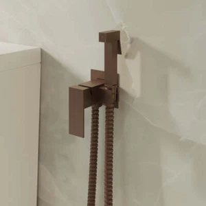 Banyetti Luca Square Concealed Thermostatic Douche - Brushed Bronze - Picture 1 of 2