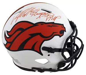 Broncos Von Miller SB 50 MVP Signed Lunar Full Size Speed Proline Helmet BAS Wit - Picture 1 of 3