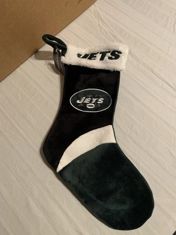 New York Jets NFL Basic Holiday 17" Christmas Stocking Forever Collectibles NWT Cover