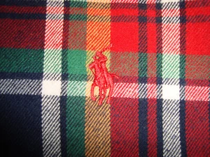 POLO RALPH LAUREN MEN'S CLASSIC FIT PERFORMANCE FLANNEL SHIRT MEDIUM WORN ONCE! - Picture 1 of 12