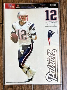 New England Patriots Tom Brady Ultra Decals Reusable Removable 11.5"x17" Sheet - Picture 1 of 4