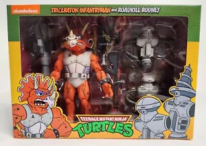 NECA Teenage Mutant Ninja Turtles TMNT Triceraton Infantería y Roadkill Rodney - Imagen 1 de 4