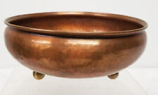 Antique Wiener Werkstatte Arts and Crafts Hammered Copper Bowl Heichlinger