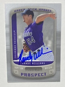 Randy Williams Signed Upper Deck #155 2005 Card Colorado Rockies Auto MLB RAD - Picture 1 of 1