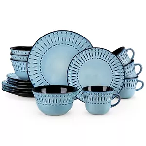 Juego de vajilla vancasso 16 piezas accesorios de cocina platos cuencos tazas servicio para 4 - Imagen 1 de 20