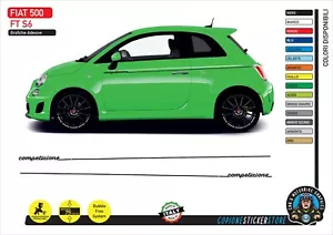 Klebebänder Seitentüren passend für Fiat 500 Abarth Competizione 595 S6 - Bild 1 von 1