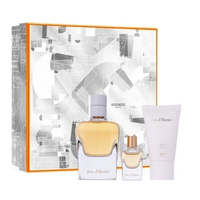 Juego de 3 piezas Jour d'Hermes de Hermes - 2,87 oz + 0,25 oz mini + 1,0 oz B/L para mujer Foto 1 de 4