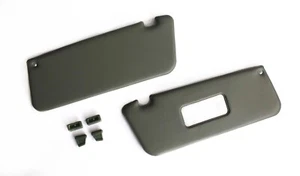 Mercedes-Benz W107 (R107) - Sun Visors Set (Pair) + Clips, GREEN AVOCADO, NEW - Picture 1 of 7