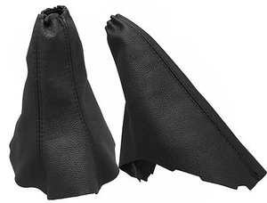 OPEL OMEGA BFL (1999-2003) FALTENBALG SCHALTHEBEL + BREMSE LEDER SCHWARZ - Bild 1 von 1