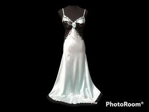 Vintage Satin Kleid, Kostüm, Cosplay, Theater, Darstellende Kunst, Spiel Gr. M - Bild 1 von 5