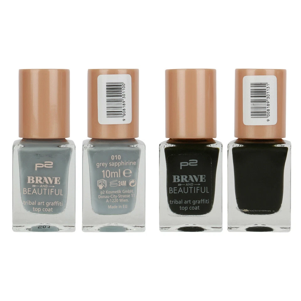 P2 BRAVEand BEAUTIFUL PPNN096 Tribal Art Graffiti Nagellack 833970 Top Coat 10ml - Bild 1 von 1