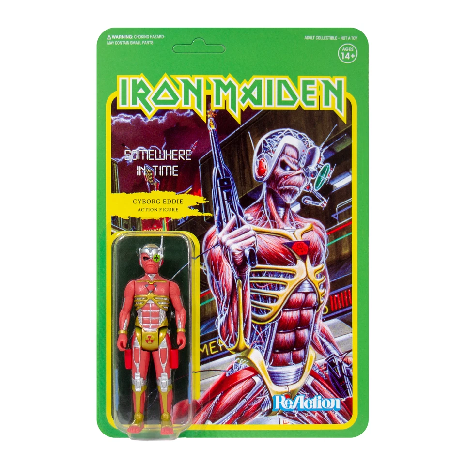 Super7 Reaction Iron Maiden Somewhere in Time Cyborg Eddie Action Figure