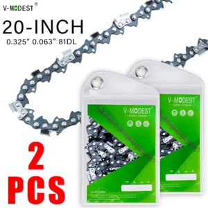 Hoja de cadena de motosierra de 20"" paso .325 .063" 81DL para STIHL MS 271/291/261 2 piezas - Imagen 1 de 9