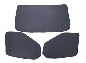 MK8 Ford Transit 2014+ Thermal Window Screen Blinds CamperVan Insulated Black - Picture 1 of 8