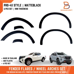 Matteblack Slim 3" Fender Flare Wheel Arch for Nissan Navara Ute D23 2021-2024 - Picture 1 of 9