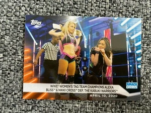 Alexa Bliss Nikki Cross WWE Topps Womens Division Wrestling Card Parallel /75 - Picture 1 of 2