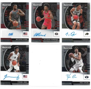 2020-21 Panini Prizm Draft Picks - Perspectivas - Lote de 5 tarjetas de autógrafo A casi nuevo - Imagen 1 de 2