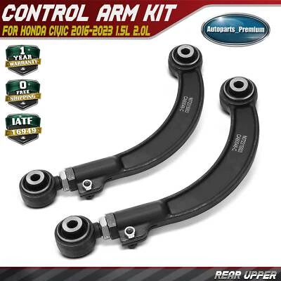 2x Rear Left & Right Upper Side Control Arm for Honda Civic 2016-2023 1.5L 2.0L - Image 1 of 4