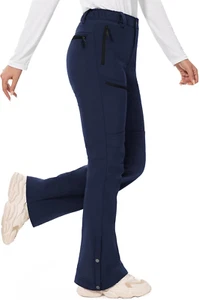 Womens-Snow-Ski-Pants-Fleece-Lined-Water-Resistant Insulated Thermal Flare Warm - Picture 1 of 9