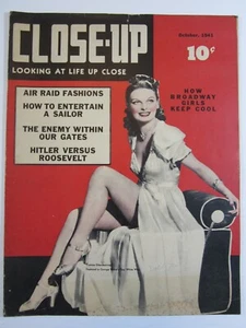 Close-up Magazine v. 1 #3, Oct. 1941 VG+ Scarce 3rd Issue! Large Format! - Picture 1 of 8