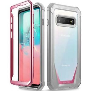 For Samsung Galaxy S10 Case | Poetic [Dual Layer] Clear Cover Shockproof Pink