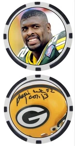REGGIE WHITE - GREEN BAY PACKERS - POKER CHIP - ****SIGNIERT/AUTO*** - Bild 1 von 2