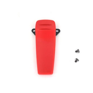Klips kieszonkowy Dwukierunkowe radio Walkie Talkie Czerwony klips do paska do ICOM BP-210 V82 - Zdjęcie 1 z 12